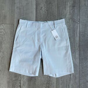 Tory Burch Golf Shorts Womens 2 Blue Sport Tech Stretch Twill Silk NEW